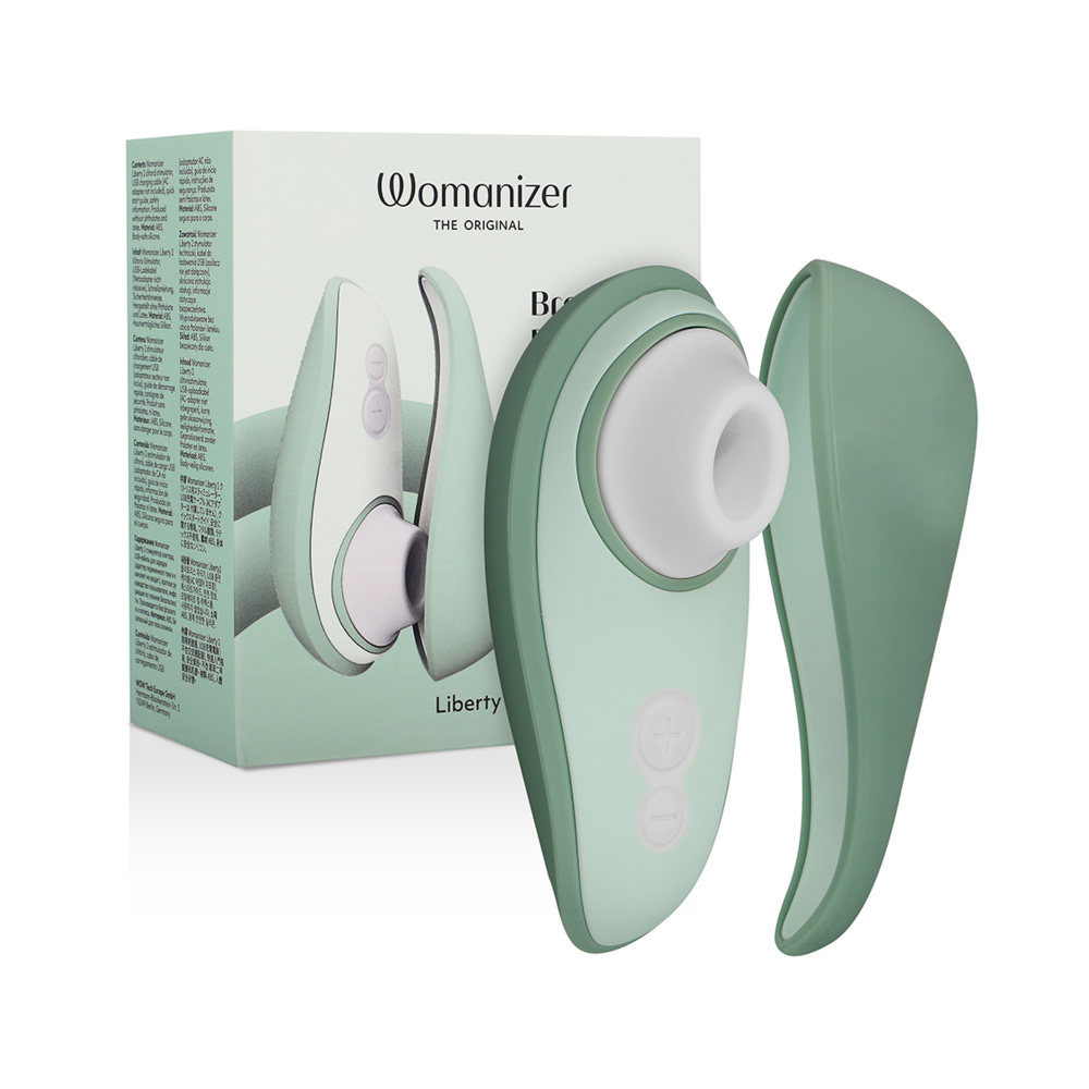 WOMANIZER - LIBERTY 2 CLITORIS STIMULATOR & SUCKER LIGHT GREEN