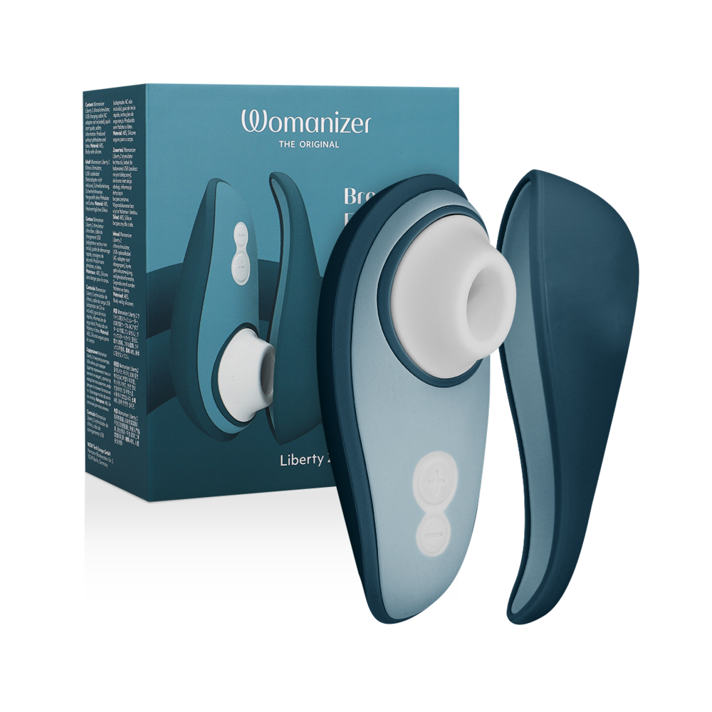 WOMANIZER - LIBERTY 2 CLITORIS STIMULATOR & SUCKER BLUE