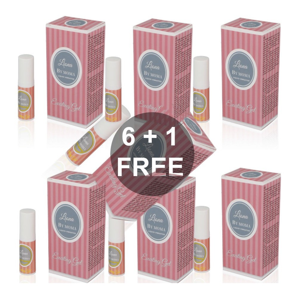 LIONA BY MOMA LIQUID VIBRATOR EXCITING GEL 6 + 1 FREE