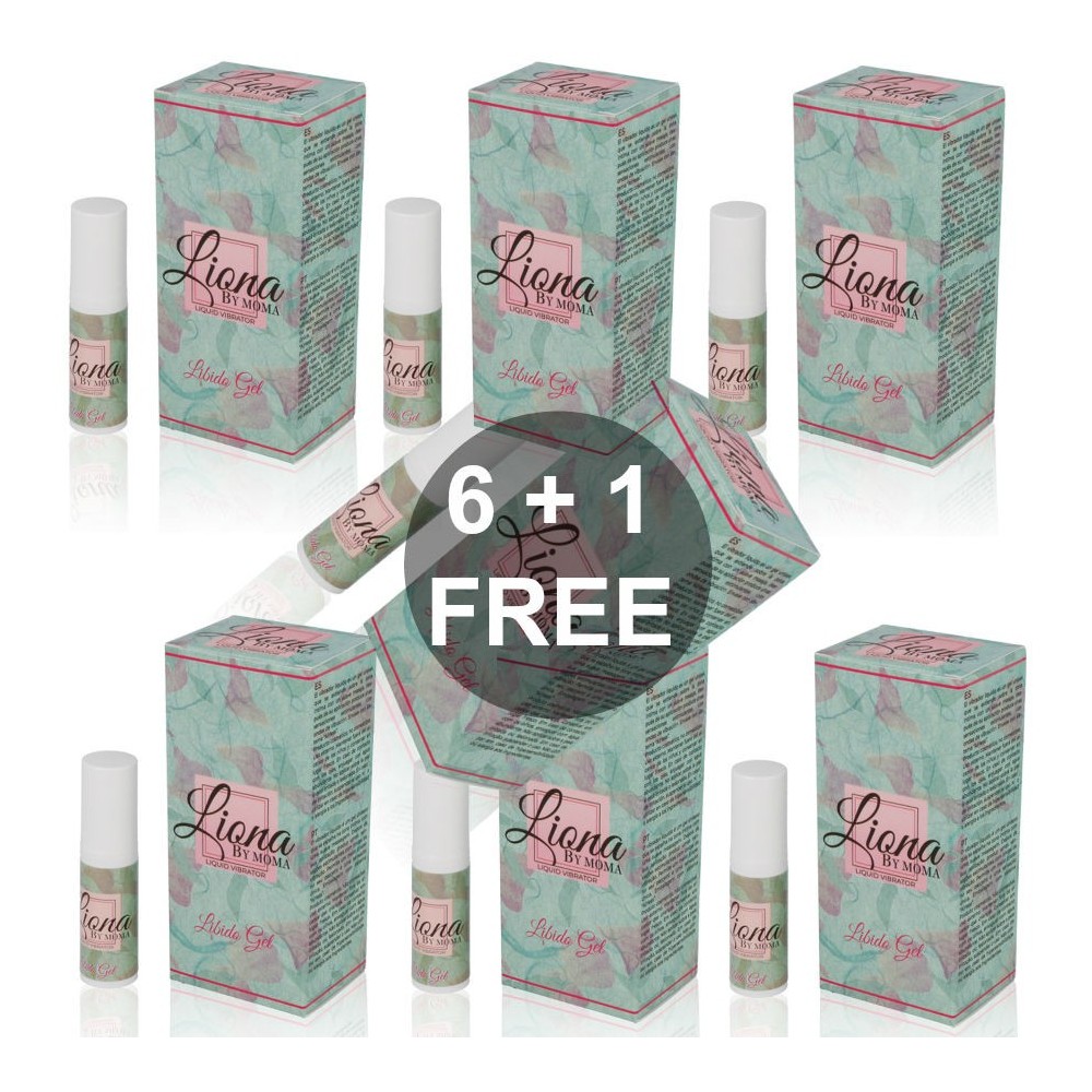 LIONA BY MOMA LIQUID VIBRATOR LIBIDGEL 6 + 1 FREE