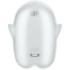 SATISFYER - GLOWING GHOST AIR PULSE & VIBRATEUR BLANC