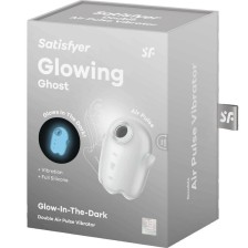 SATISFYER - GLOWING GHOST AIR PULSE & VIBRATEUR BLANC