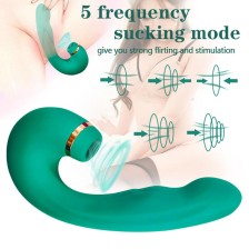 ARMONY - VIBRATOR & SUCTIONER FLEXIBLE GREEN