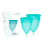 STERCUP - COPPA MESTRUALE IN SILICONE FDA TAGLIA S + L ACQUAMARINA