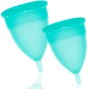 STERCUP - FDA SILICONE MENSTRUAL CUP PACK SIZE S + L AQUAMARINE