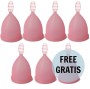 NINA KIKÍ - COPO MENSTRUAL ROSA TAMANHO L 6 + 1 GRTIS