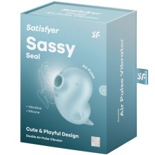 SATISFYER - SASSY SEAL STIMULATOR & VIBRATOR BLAU