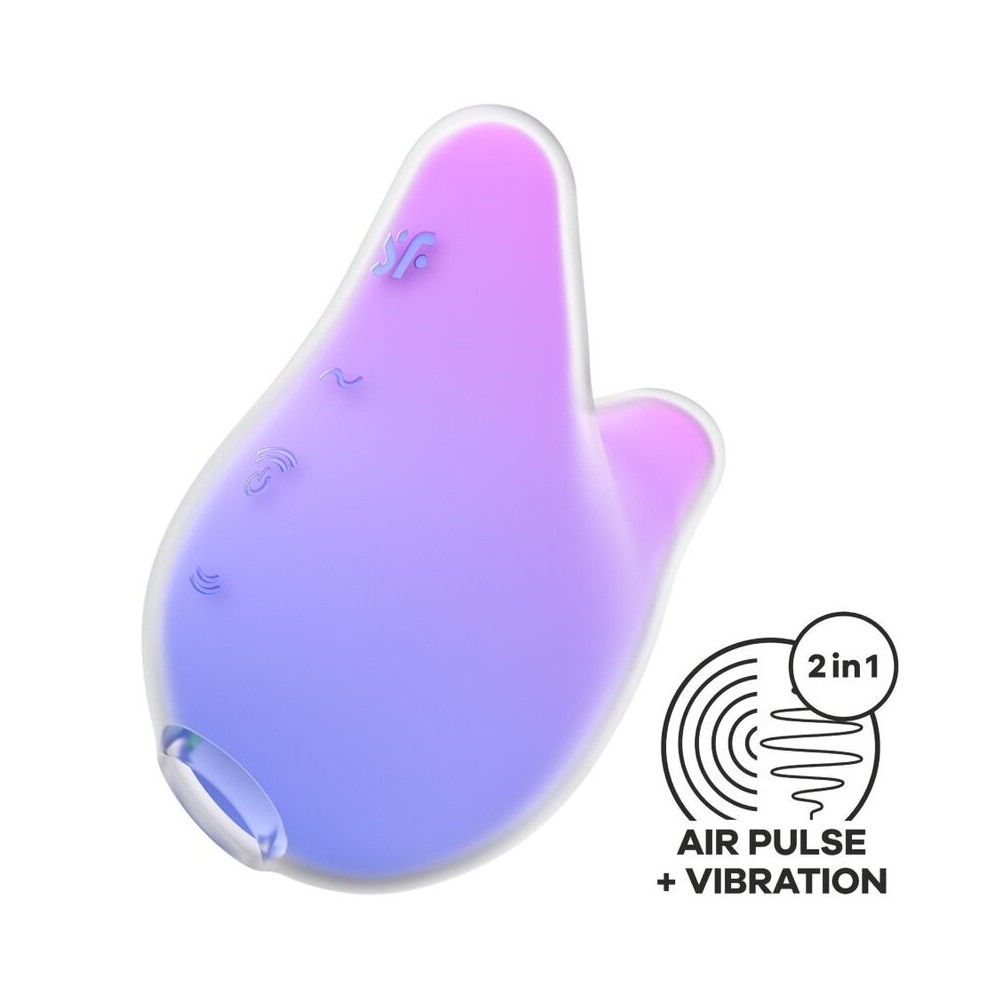 SATISFYER - MERMAID VIBES STIMULATOR & VIBRATOR VIOLET AND PINK