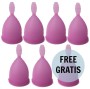 NINA KIKÍ - COPO MENSTRUAL ROXO TAMANHO L 6 + 1 GRTIS