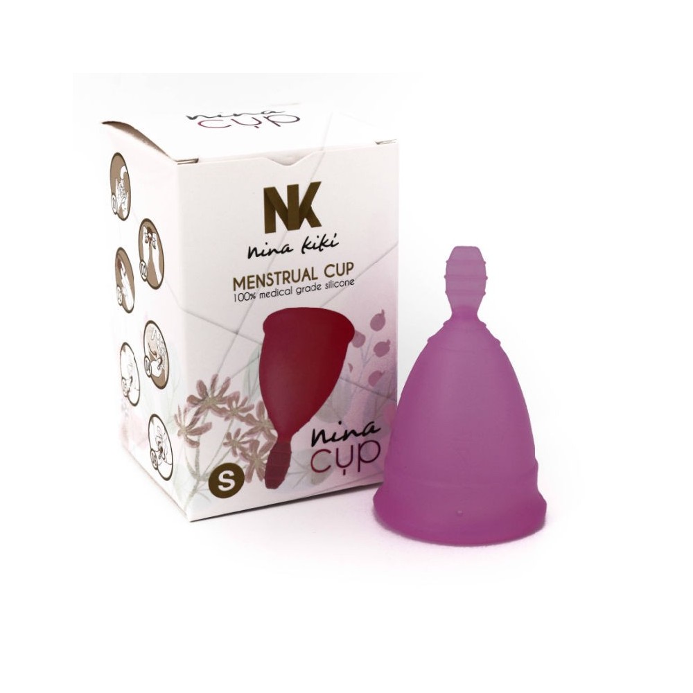 NINA KIKÍ - COPPA MESTRUALE VIOLA TAGLIA S 6 + 1 IN OMAGGIO