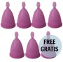NINA KIKÍ - COUPE MENSTRUELLE VIOLET TAILLE S 6 + 1 GRATUITE