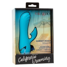 CALEXOTICS - SUNSET BEACH SEDUCER VIBRATOR & STIMULATOR 10 FUNCTIONS BLUE