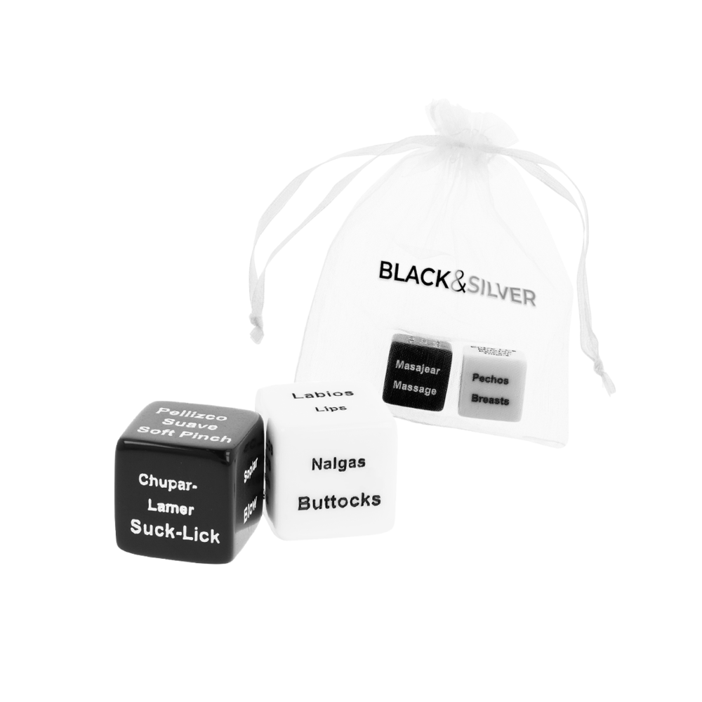 BLACK&SILVER - DÉS POUR COUPLES ES/EN