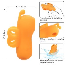 CALEXOTICS - NEON VIBES DER BUZZING VIBE FINGERSTIMULATOR 10 VIBRATIONEN ORANGE