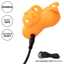 CALEXOTICS - NEON VIBES BUZZING VIBE LE STIMULATEUR DE DOIGTS 10 VIBRATIONS ORANGE