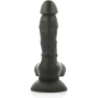 COCK MILLER - HARNESS + SILICONE DENSITY COCKSIL ARTICULABLE BLACK 13 CM