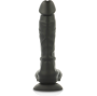 COCK MILLER - HARNESS + SILIKON DICHTE ARTIKULIERBARES COCKSIL SCHWARZ 18 CM