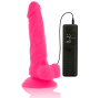 DIVERSIA - DILDO VIBRANTE FLESSIBILE ROSA 18 CM -O- 4 CM