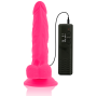 DIVERSIA - REALISTIC FLEXIBLE VIBRATING DILDO PINK 18 CM -O- 4 CM