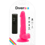DIVERSIA - DILDO VIBRANTE FLESSIBILE ROSA 18 CM -O- 4 CM