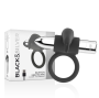 BLACK&SILVER - ANEL VIBRADOR RECARREGÁVEL BURTON 10V