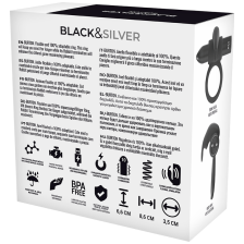 BLACK&SILVER - ANELLO VIBRANTE BURTON 10 MODALITÀ NERO