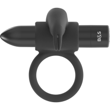 BLACK&SILVER - BURTON VIBRATING RING 10 MODES BLACK