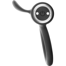 BLACK&SILVER - ANNEAU VIBRANT RECHARGEABLE CAMERON ARGENT