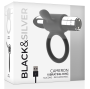 BLACK&SILVER - ANEL VIBRADOR RECARREGÁVEL CAMERON PRATA