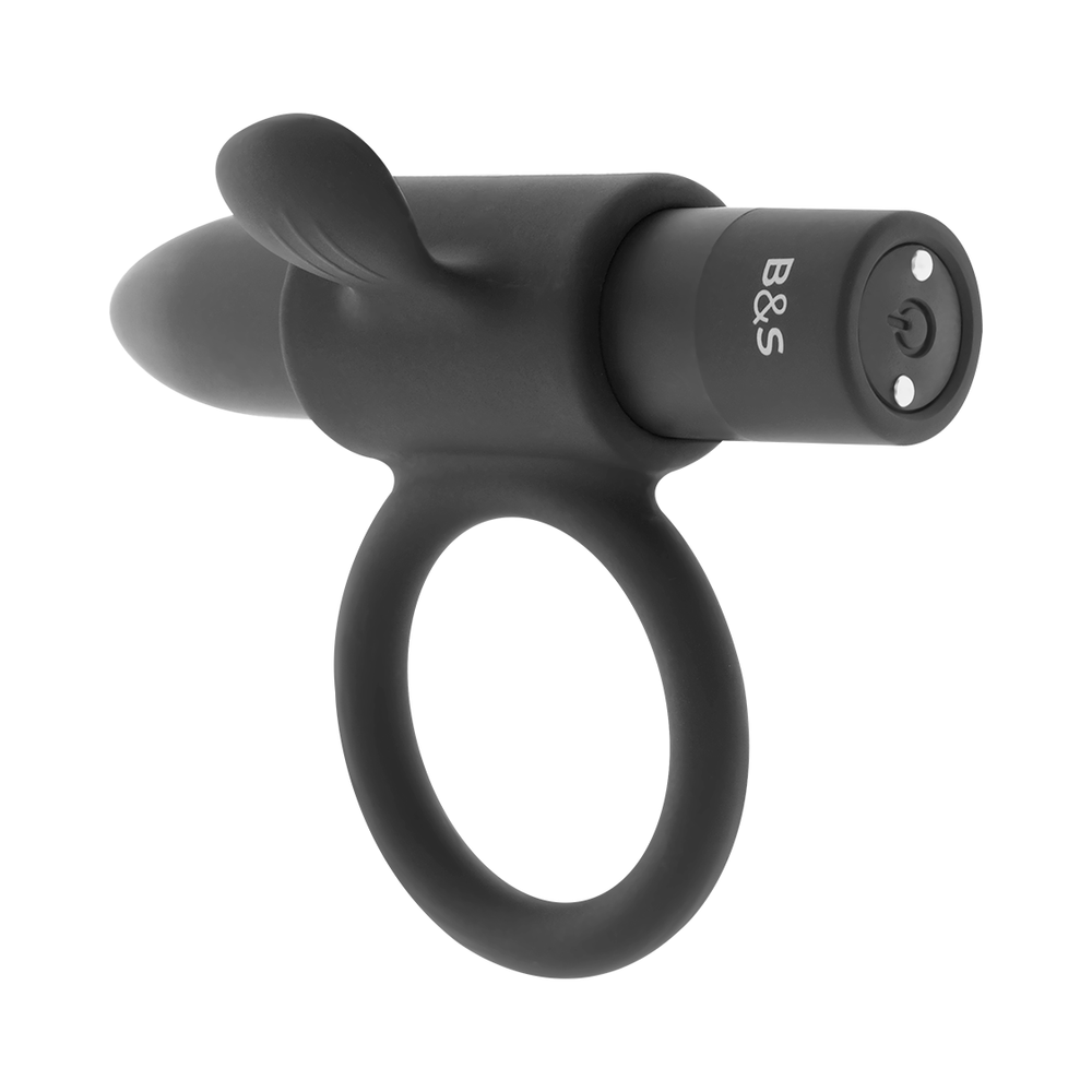 BLACK&SILVER - ANNEAU VIBRANT RECHARGEABLE CAMERON NOIR