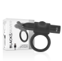 BLACK&SILVER - ANEL VIBRADOR RECARREGÁVEL CAMERON PRETO