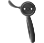 BLACK&SILVER - CAMERON RECHARGEABLE VIBRATING RING BLACK
