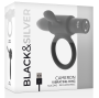 BLACK&SILVER - ANEL VIBRADOR RECARREGÁVEL CAMERON PRETO
