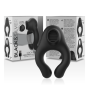 BLACK&SILVER - ANELLO PER IL CAZZO VIBRANTE E LECCANTE IN SILICONE RICARICABILE NERO
