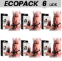 ECOPACK 6 UNIDADES - INTENSE ARNÊS OCO COM DILDO 18 X 3,5 CM