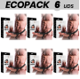 ECOPACK 6 EINHEITEN - INTENSE HOHLGESCHIRR MIT DILDO 16 X 3 CM