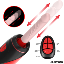 JAMYJOB - MASTURBADOR AUTOMÁTICO BASE PYSTON COM DILDO DE CONTROLE REMOTO