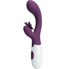 PRETTY LOVE - BUTTERFLY KISS RABBIT VIBRATOR & G-SPOT STIMULATOR LILA