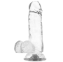X RAY - DILDO TRANSPARENTE COM BOLAS 15.5 CM -O- 3.5 CM