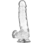 X RAY - DILDO TRANSPARENTE COM BOLAS 18.5 CM -O- 3.8 CM