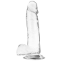 X RAY - DILDO TRANSPARENTE COM BOLAS 20 CM -O- 4.5 CM