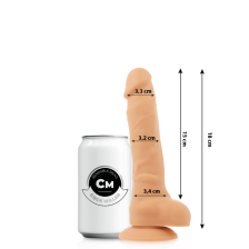 COCK MILLER - DILDO REALISTA DE SILICONE DENSIDADE ARTICULÁVEL CARNE 18 CM