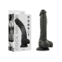 COCK MILLER - DILDO REALISTA SILICONE DENSIDADE ARTICULÁVEL PRETO 18 CM
