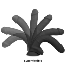 COCK MILLER - DILDO REALISTISCHES SILIKON DICHTE ARTIKULIERBAR SCHWARZ 18 CM