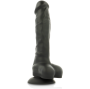 COCK MILLER - DILDO REALISTA SILICONE DENSIDADE ARTICULÁVEL PRETO 18 CM