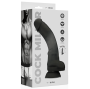 COCK MILLER - DILDO REALISTA SILICONE DENSIDADE ARTICULÁVEL PRETO 18 CM