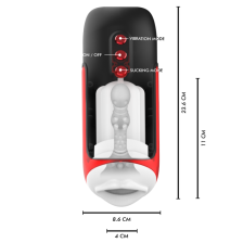 JAMYJOB - MASTURBATEUR BOUCHE AUTOMATIQUE BLAZE 5 MODES D'ASPIRATION ET DE VIBRATION