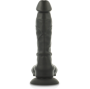 COCK MILLER - DILDO REALISTA SILICONE DENSIDADE ARTICULÁVEL PRETO 19,5 CM