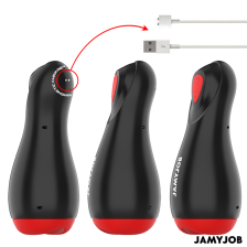 JAMYJOB - CORE-X AUTOMATISCHER MASTURBATOR 5 SAUGBAND VIBRATIONSMODI