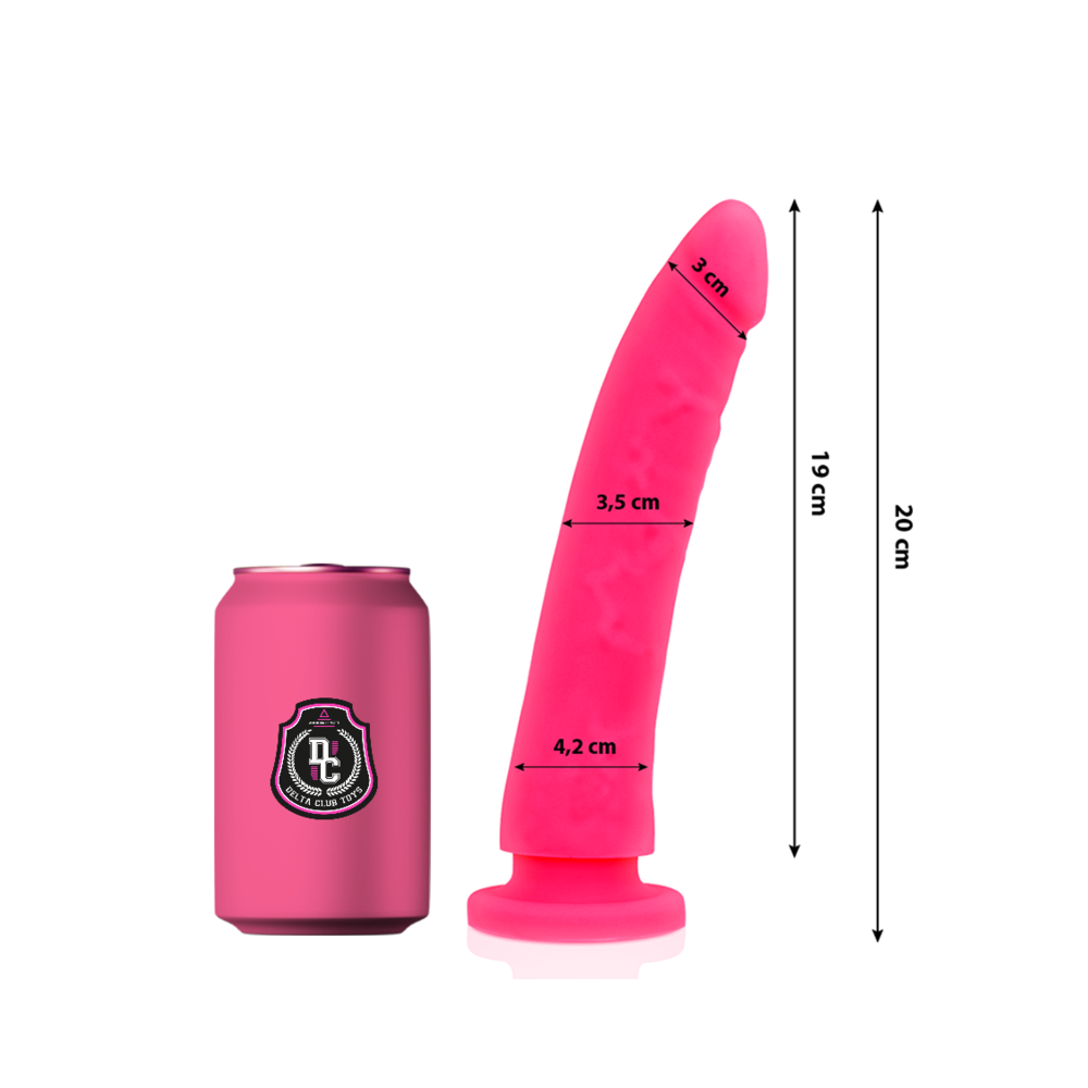 DELTA CLUB - TOYS DONG ROSA SILICONE 20 CM -O- 4 CM